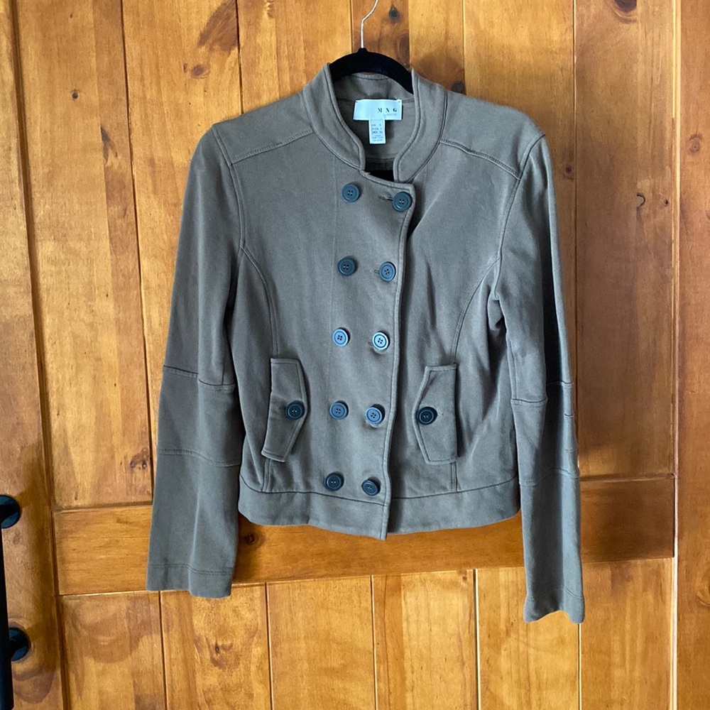 Army green mango jacket. Fits is small-medium not L